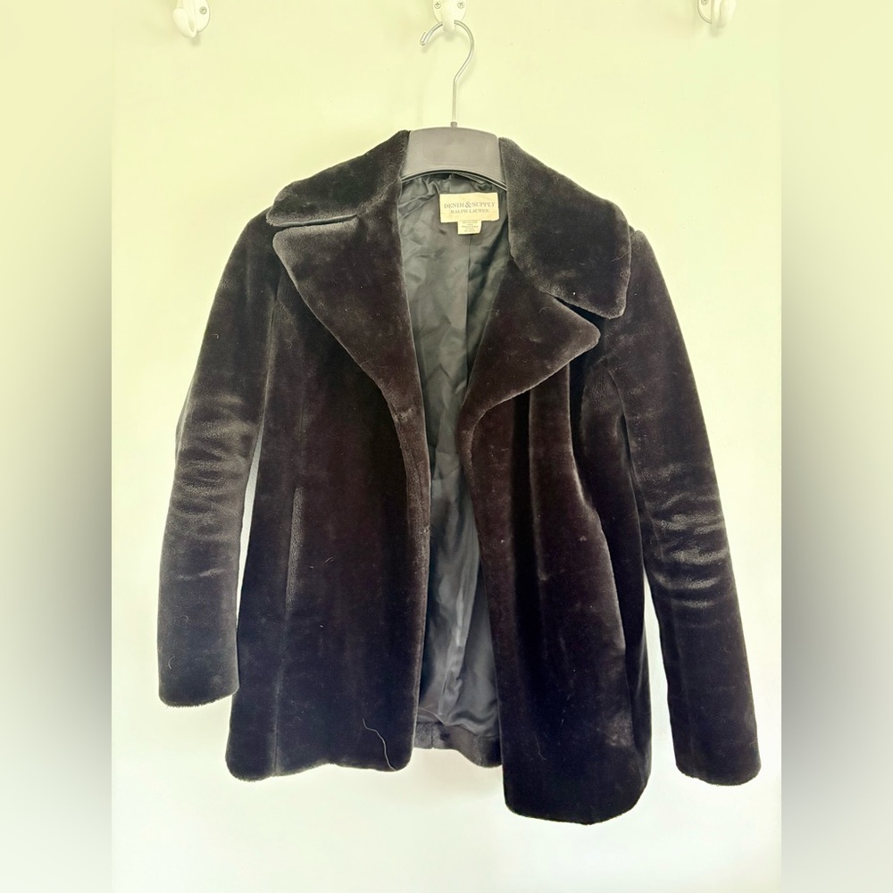 Denim & Supply Ralph Lauren Black Teddy Jacket